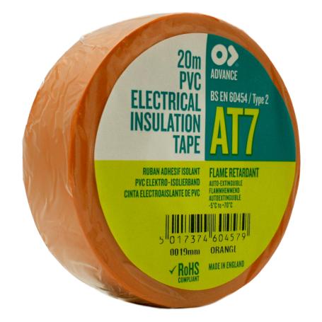 4330 Advance AT7 PVC isolatietape 19mm x 20 meter Oranje