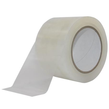 5411 PE hoogwaardig weersbestendig tape 75mm x 33 meter Transparant