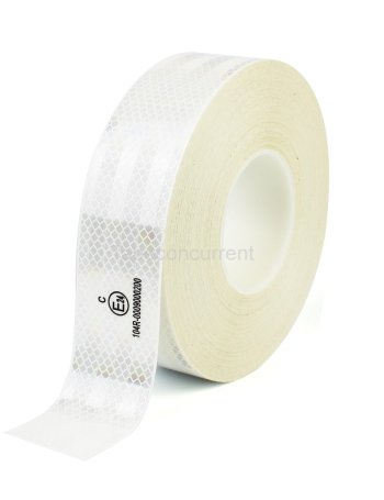 5846 Hoogwaardig ECE104 reflecterende tape 50mm x 50 meter Wit