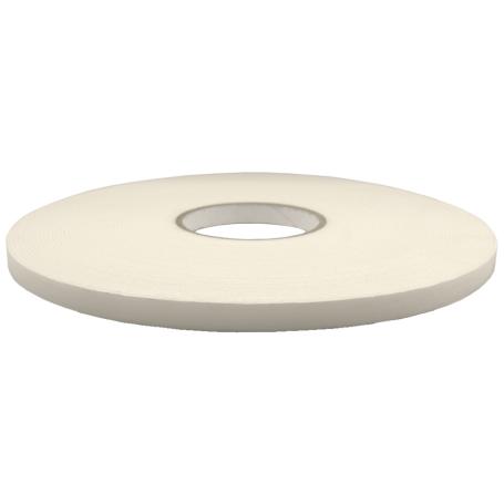 6615 Dubbelzijdig PE schuimtape 2mm x 12mm x 25 meter Wit