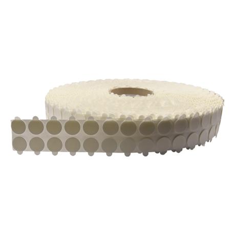 6785 dubbelzijdig PE schuimtape 5000 ronde PADS met tabje 1.0mm x Ø 20mm