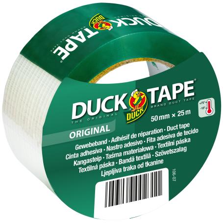 Duck tape 50mm x 25 meter Transparant